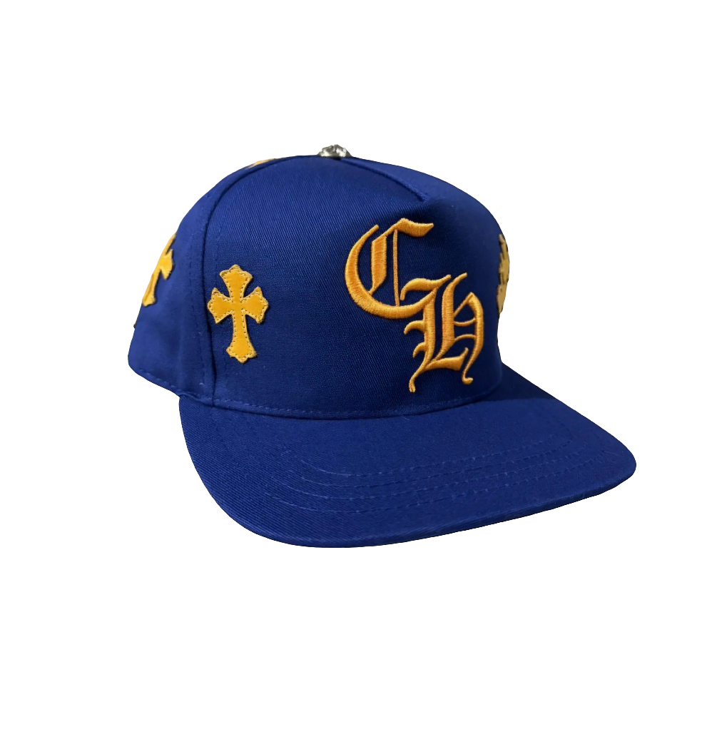 Chrome Hearts Cross Patch Hat Blue/Yellow