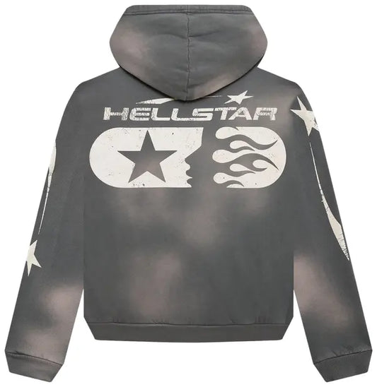 Hellstar Studios Zip Hoodie Grey