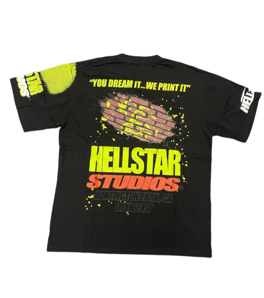 Hellstar Studios Brick Wall T-shirt Black