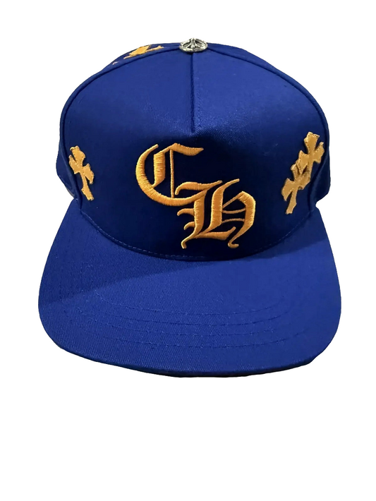 Chrome Hearts Cross Patch Hat Blue/Yellow