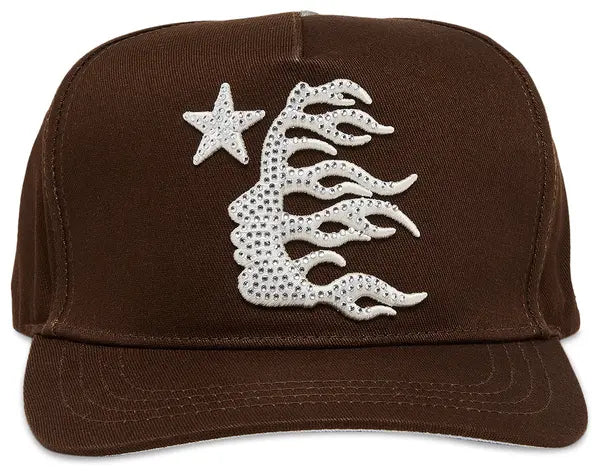 Hellstar OG Logo Rhinestone Hat Brown
