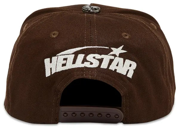 Hellstar OG Logo Rhinestone Hat Brown