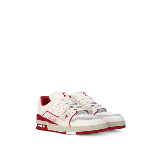 Sneaker LV Trainer White/Red
