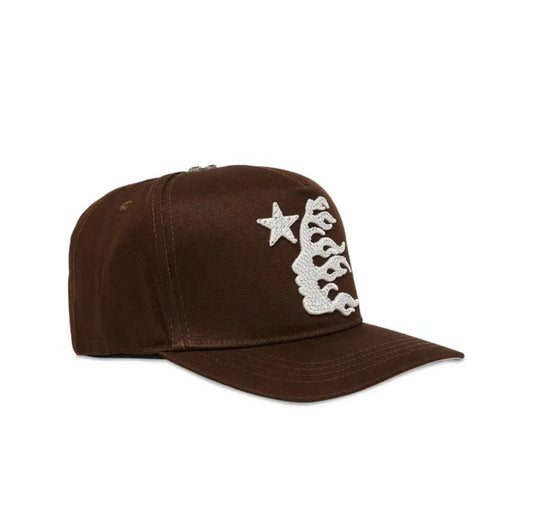 Hellstar OG Logo Rhinestone Hat Brown