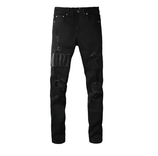 Amiri Ripped Jeans Black